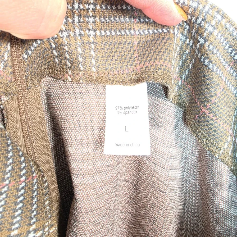 Maurices Plaid Skort Womens L Brown Academia Preppy Dark Academia‎ Y2K Coquette
